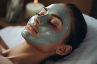 Adult face spa relaxation. AI generated Image by rawpixel.