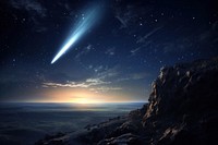 Comet astronomy outdoors nature. AI generated Image by rawpixel.