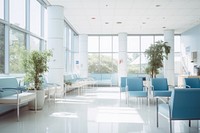 Hospital furniture architecture building. 