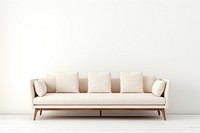Fabric beige couch architecture furniture cushion. AI generated Image by rawpixel.