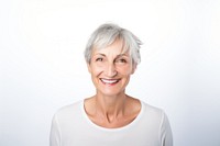 Middle age women portrait smiling adult. 