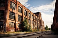 Old factory city architecture building.