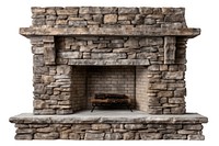 Rustic stone fireplace with stacked stone design. Stone fireplace features a natural look. Perfect for cozy settings, this stone fireplace adds warmth.