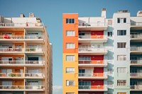Apartment building architecture apartment city. AI generated Image by rawpixel.