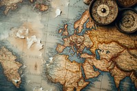 Old map backgrounds space topography. AI generated Image by rawpixel.
