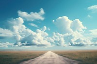 Landscape cloud sky outdoors. AI generated Image by rawpixel.