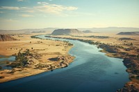 Nile River river outdoors nature. AI generated Image by rawpixel.