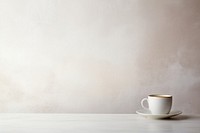 White cafe background saucer coffee drink. AI generated Image by rawpixel.