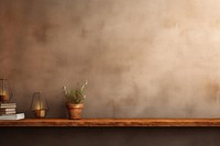 Vintage mockup backdrop wall architecture plant. 