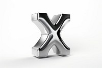 Glossy Chrome furniture symbol emblem. 