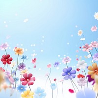 Flower backgrounds outdoors blossom. AI generated Image by rawpixel.