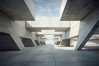 Abstract concrete architecture building flooring monochrome. 