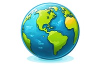 Cartoon planet earth World map vector icon 3d cartoon sphere world. AI generated Image by rawpixel.