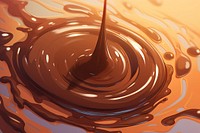 Chocolate Splash drop chocolate dessert refreshment. AI generated Image by rawpixel.