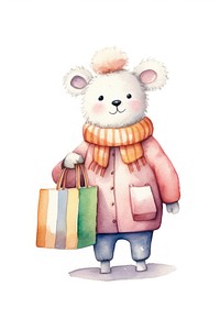Shopping animal cartoon cute toy. AI generated Image by rawpixel.