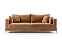 Modern pale brown sofa furniture cushion pillow. 