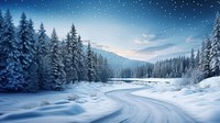 Landscape winter outdoors scenery. AI generated Image by rawpixel.