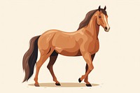 Brown horse stallion animal mammal. AI generated Image by rawpixel.