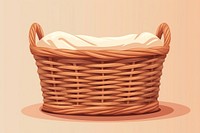 Brown wicker laundry basket container furniture pattern. AI generated Image by rawpixel.