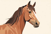 Brown horse stallion animal mammal. AI generated Image by rawpixel.