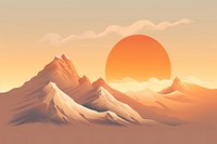 Mountain landscape sunlight outdoors. AI generated Image by rawpixel.