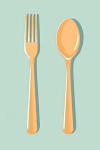 Wood cutlery spoon fork silverware. AI generated Image by rawpixel.