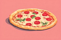 Pizza pizza dessert food. AI generated Image by rawpixel.