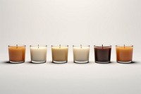 Aroma candles white background arrangement refreshment. AI generated Image by rawpixel.
