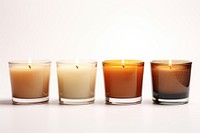 Aroma candles drink white background refreshment. 