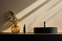 Bathroom sink container lighting. AI generated Image by rawpixel.