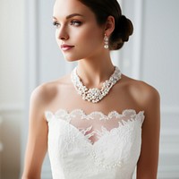 Necklace bride jewelry fashion. 