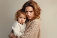 Frustrating mother portrait child adult. AI generated Image by rawpixel.