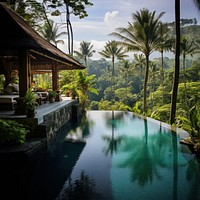 Resort outdoors swimming pool. 