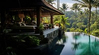 Resort outdoors swimming pool. 