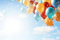 Balloons celebration backgrounds anniversary. AI generated Image by rawpixel.