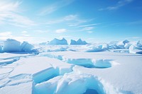 Floating ice landscape mountain outdoors. AI generated Image by rawpixel.