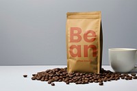 Coffee bean bag mockup psd