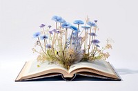 Flower book publication plant. AI generated Image by rawpixel.