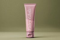 Skincare tube mockup, product packaging psd