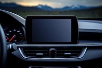Car entertainment system screen with design space