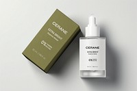 Skincare spray bottle mockup, product packaging psd