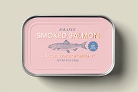 Flat tin mockup, container psd