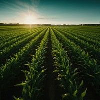 Agriculture sunlight outdoors horizon.