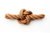 Knot rope white background durability intricacy. 