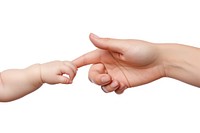 Finger baby hand white background. AI generated Image by rawpixel.