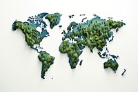 Map world shape plant. AI generated Image by rawpixel.