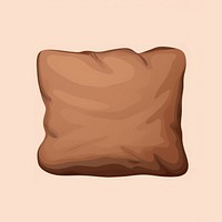 Brown pillow cushion bread brown food. AI generated Image by rawpixel.