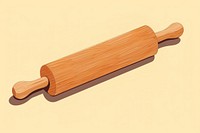Wood roling pin tool racket sports. AI generated Image by rawpixel.