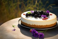 Cheesecake dessert berries cream. AI generated Image by rawpixel.