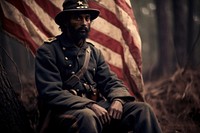 Civil War portrait adult photo. AI generated Image by rawpixel.